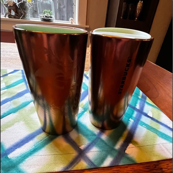 NEW Starbucks 2022 Copper Siren Mermaid Ceramic Tumbler 12oz Travel Mug LAST 1 - Picture 1 of 5